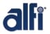 Alfi logo with dark blue text.