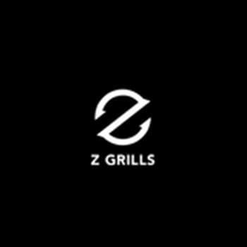 Z Grills logo on black background.