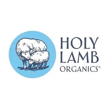 Holy Lamb Organics logo with two sheep.