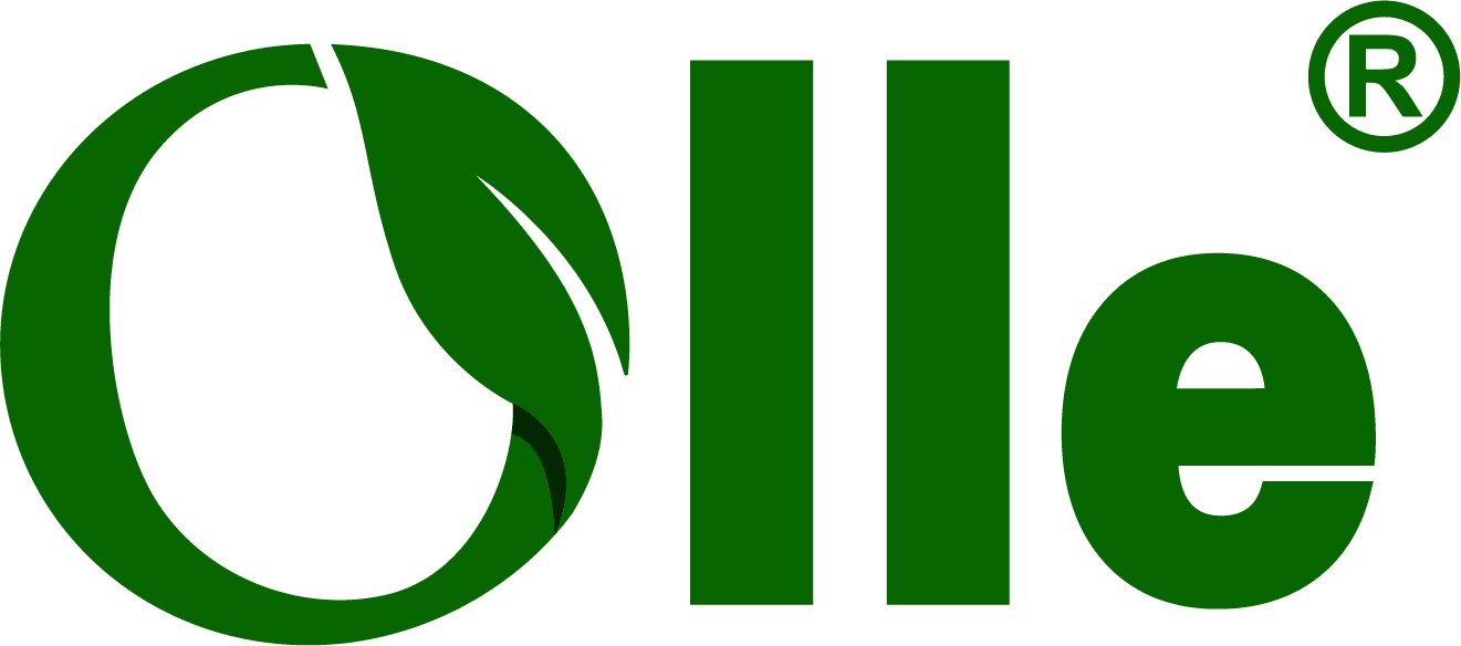 Green logo with leaf and registered symbol.