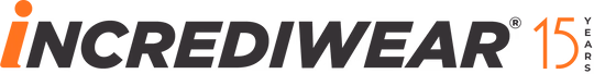 Incrediwear logo with "15 Years" text.