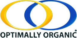 Logo of Optimally Organic with overlapping rings.