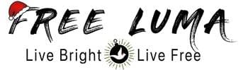 Free Luma logo with festive hat.