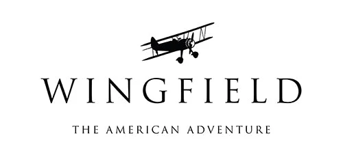 A black and white image of the logo for ringfield.
