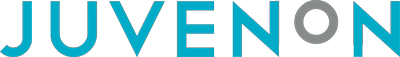 Juvenon logo with blue and gray text.