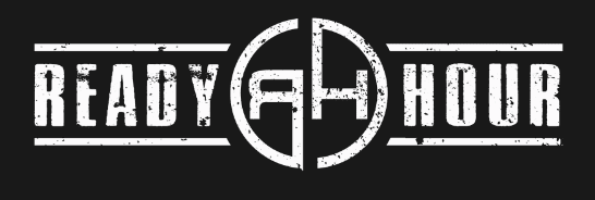Ready Hour logo with distressed text design.