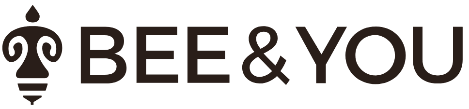 Bee & You logo with bee design.