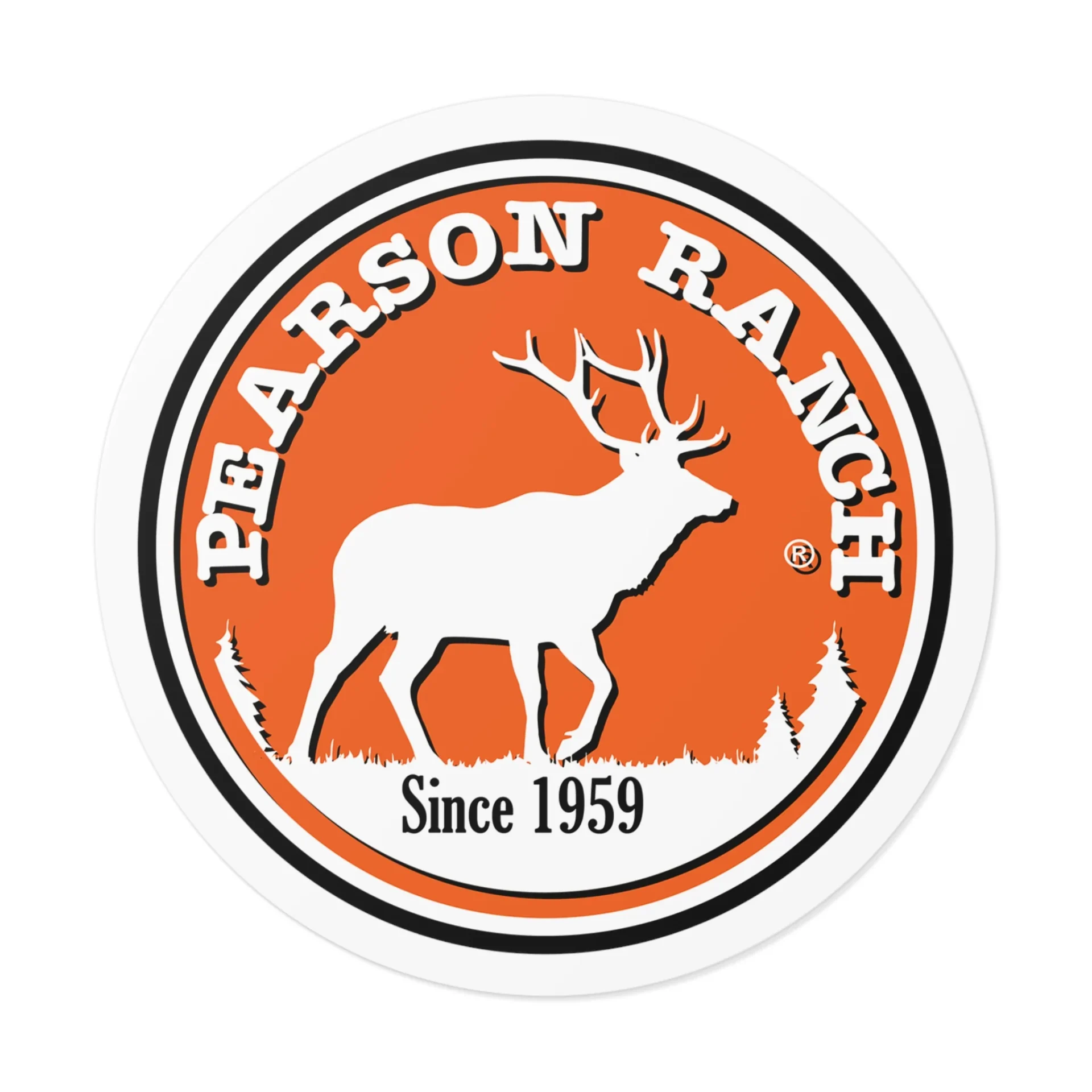 Pearson Ranch logo with elk silhouette.