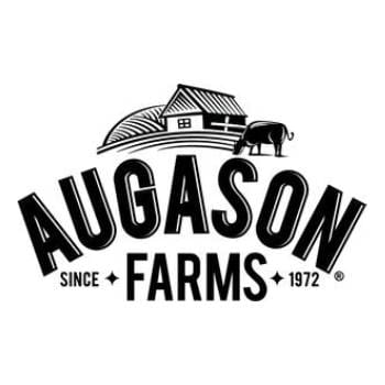 Augason Farms logo with barn and cow.