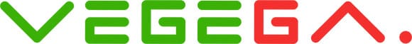 Vegega logo in green and red text.