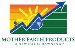 Mother Earth Products logo with rising sun.